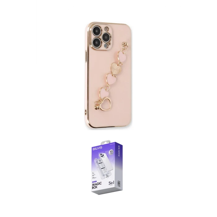 ieg™ iPhone 13 Pro Max Kılıf Nova Işık Prime - Siyah Bilvis 5in1 3D Magic Cam Ekran Koruyucu