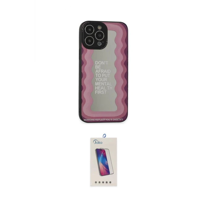 ieg™ iPhone 13 Pro Max Kılıf Odak Klasik Serisi - Siyah Joko 5D Cam