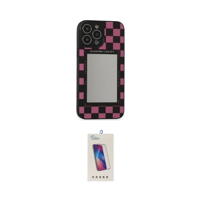 ieg™ iPhone 13 Pro Max Kılıf Odak Klasik Serisi - Siyah Joko 5D Cam