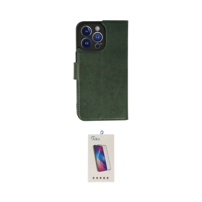 ieg™ iPhone 13 Pro Max Kılıf Siluet Işık Serisi - Siyah Joko 5D Cam