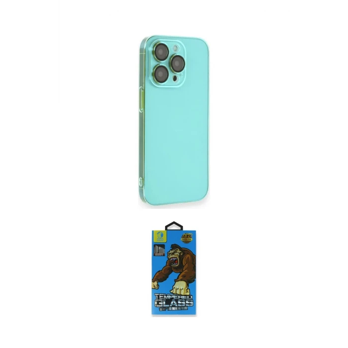 ieg™ iPhone 13 Pro Max Kılıf Siluet Minimal Özel Seri - Siyah 18D Cam Ekran Koruyucu