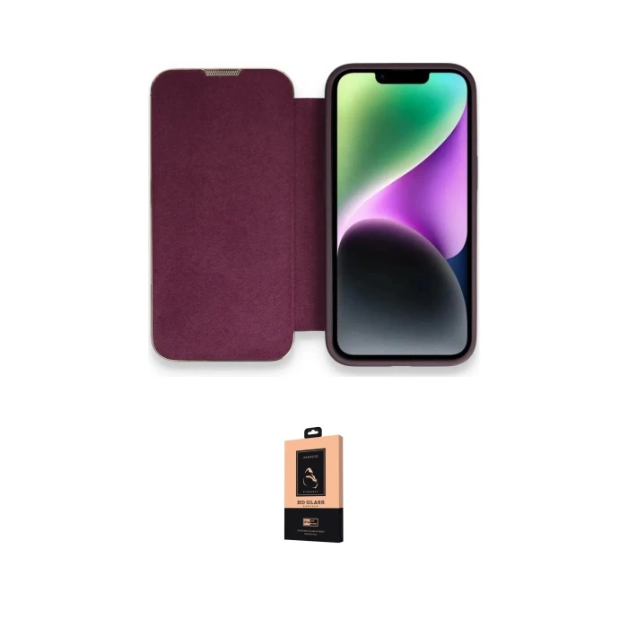 ieg™ iPhone 13 Pro Max Kılıf Siluet Minimal Serisi - Şeffaf Maxco Cam Ekran Koruyucu