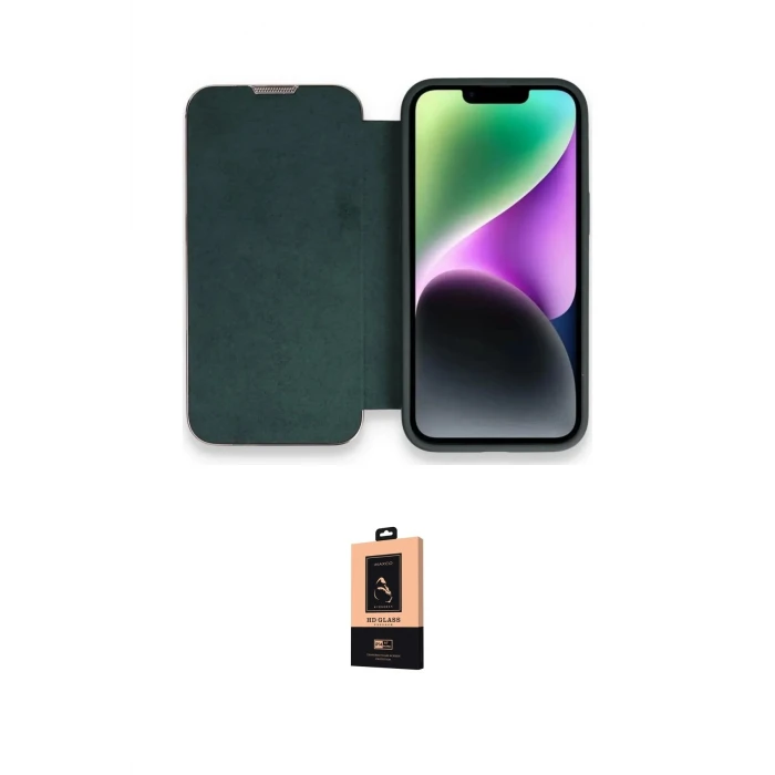 ieg™ iPhone 13 Pro Max Kılıf Siluet Minimal Serisi - Şeffaf Maxco Cam Ekran Koruyucu