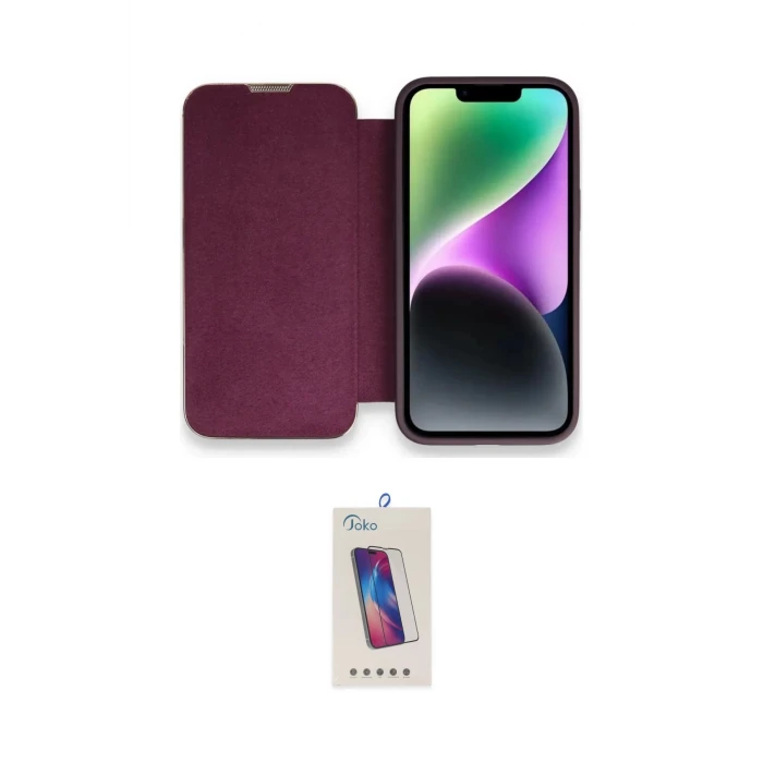 ieg™ iPhone 13 Pro Max Kılıf Siluet Minimal Serisi - Siyah Joko 5D Cam