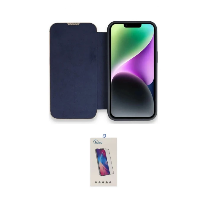 ieg™ iPhone 13 Pro Max Kılıf Siluet Minimal Serisi - Siyah Joko 5D Cam