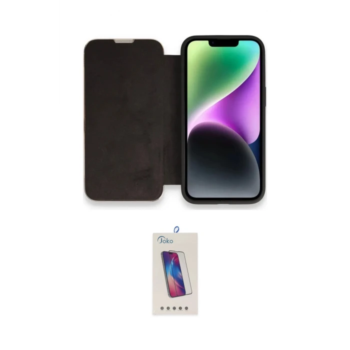 ieg™ iPhone 13 Pro Max Kılıf Siluet Minimal Serisi - Siyah Joko 5D Cam