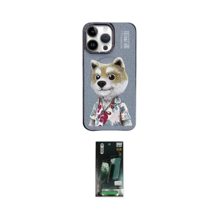 ieg™ iPhone 13 Pro Max Kılıf Siluet Modern Özel Seri - Şeffaf 360 Full Body Arka Koruyucu