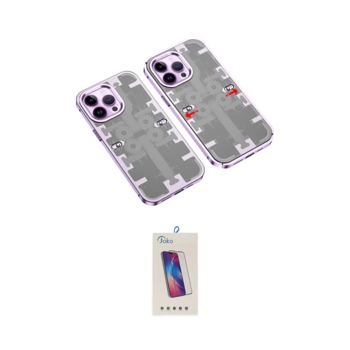 ieg™ iPhone 13 Pro Max Kılıf Ufuk Doku Prime - Siyah Joko 5D Cam