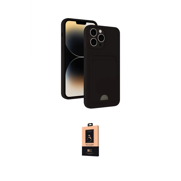 ieg™ iPhone 13 Pro Max Kılıf Vadi Çizgi Prime - Şeffaf Maxco Cam Ekran Koruyucu