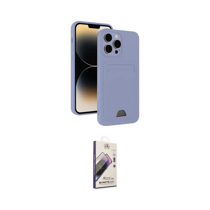 ieg™ iPhone 13 Pro Max Kılıf Vadi Çizgi Prime - Siyah Bilvis 3D Mat Cam Ekran Koruyucu