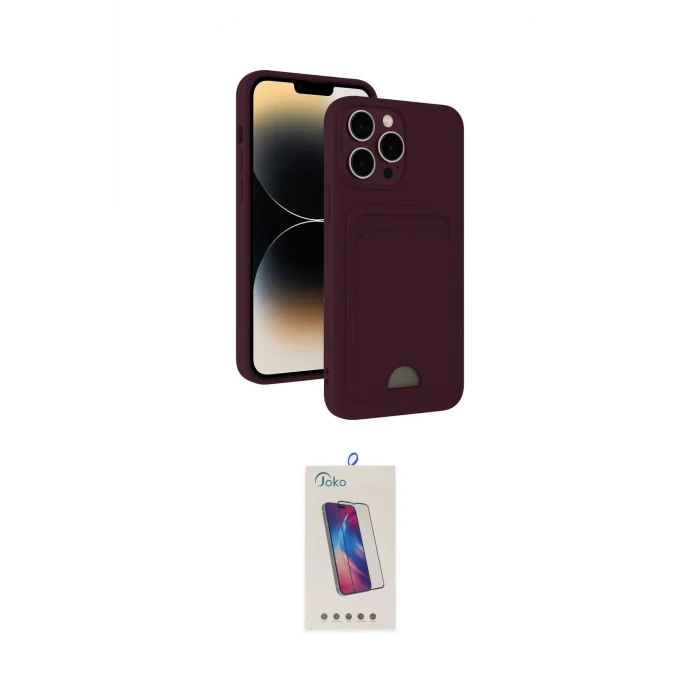 ieg™ iPhone 13 Pro Max Kılıf Vadi Çizgi Prime - Siyah Joko 5D Cam