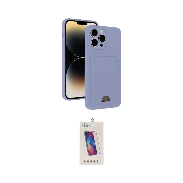 ieg™ iPhone 13 Pro Max Kılıf Vadi Çizgi Prime - Siyah Joko 5D Cam