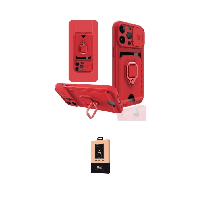 ieg™ iPhone 13 Pro Max Kılıf Vadi Form Prime - Şeffaf Maxco Cam Ekran Koruyucu