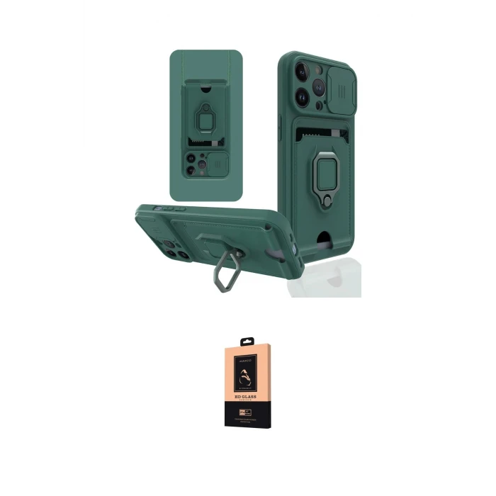 ieg™ iPhone 13 Pro Max Kılıf Vadi Form Prime - Şeffaf Maxco Cam Ekran Koruyucu