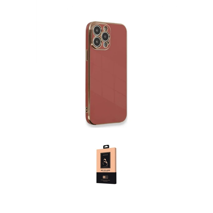 ieg™ iPhone 13 Pro Max Kılıf Yankı Serisi - Şeffaf Maxco Cam Ekran Koruyucu