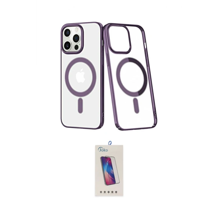 ieg™ iPhone 13 Pro Max Kılıf Yörünge Minimal - Siyah Joko 5D Cam