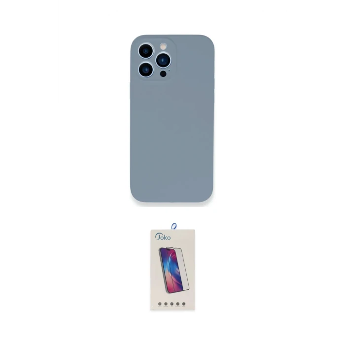 ieg™ iPhone 13 Pro Max Kılıf Zirve Modern Özel Seri - Siyah Joko 5D Cam