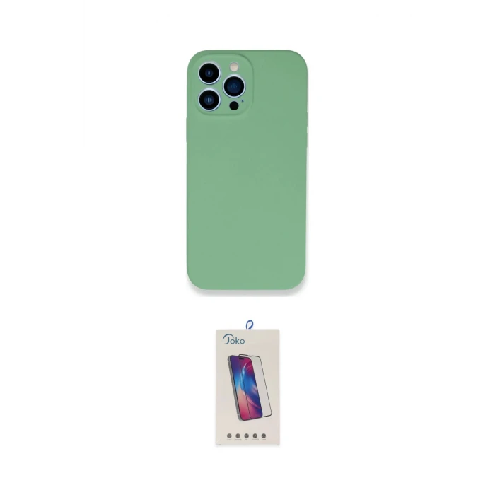 ieg™ iPhone 13 Pro Max Kılıf Zirve Modern Özel Seri - Siyah Joko 5D Cam