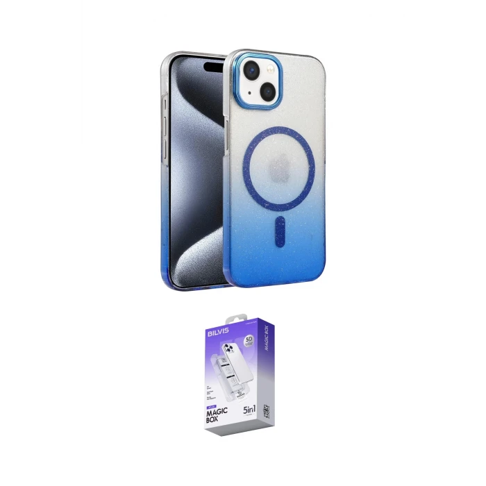 ieg™ iPhone 14 Kılıf Ahenk Doku Özel Seri - Siyah Bilvis 5in1 3D Magic Cam Ekran Koruyucu
