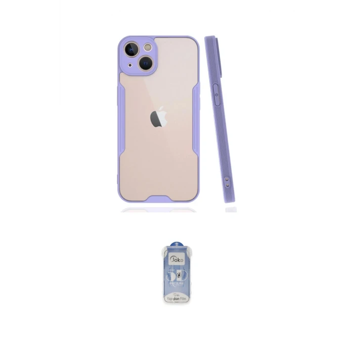 ieg™ iPhone 14 Kılıf Atlas Asil Serisi - Siyah Joko Magic 5D Cam