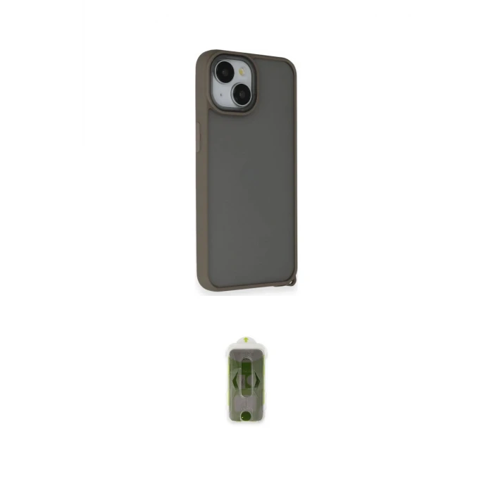 ieg™ iPhone 14 Kılıf Atlas Form - Siyah Joko Magic 5D Hayalet Cam