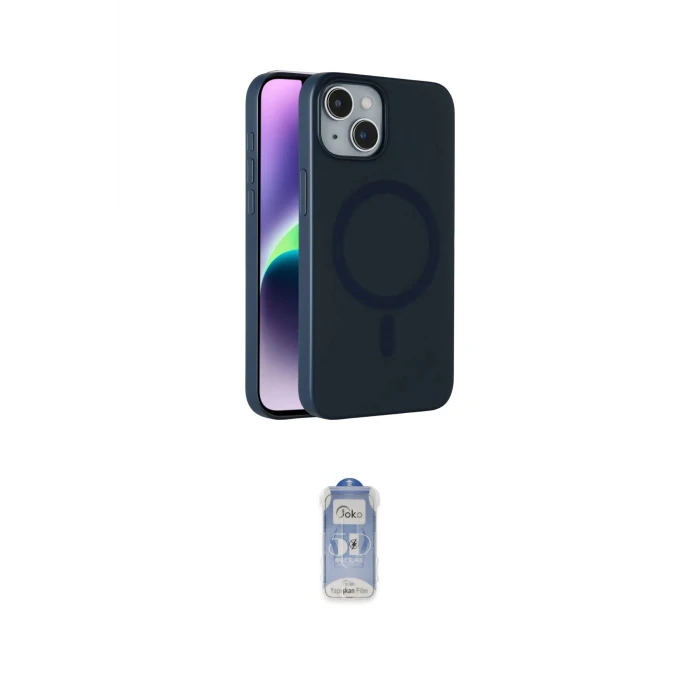 ieg™ iPhone 14 Kılıf Çekirdek Modern Prime - Siyah Joko Magic 5D Cam