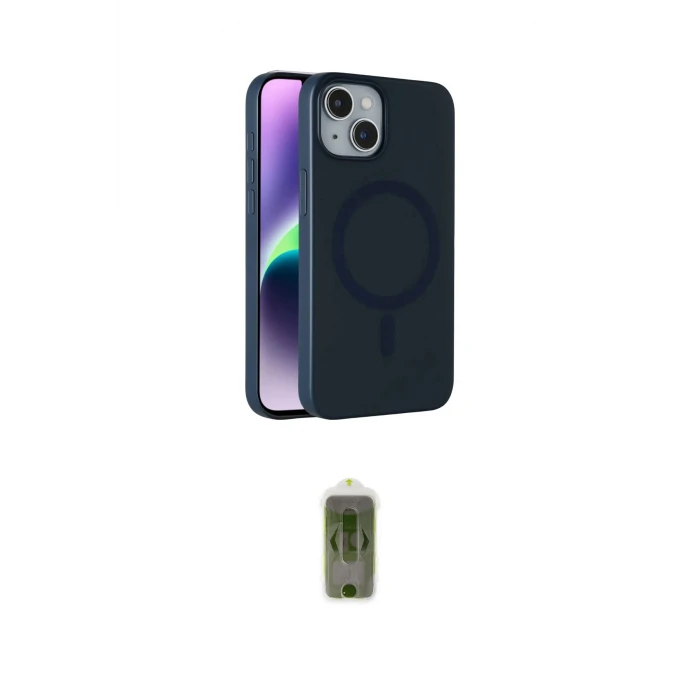 ieg™ iPhone 14 Kılıf Çekirdek Modern Prime - Siyah Joko Magic 5D Hayalet Cam