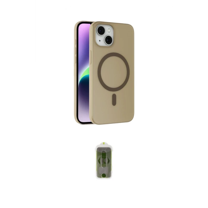 ieg™ iPhone 14 Kılıf Çekirdek Modern Prime - Siyah Joko Magic 5D Hayalet Cam
