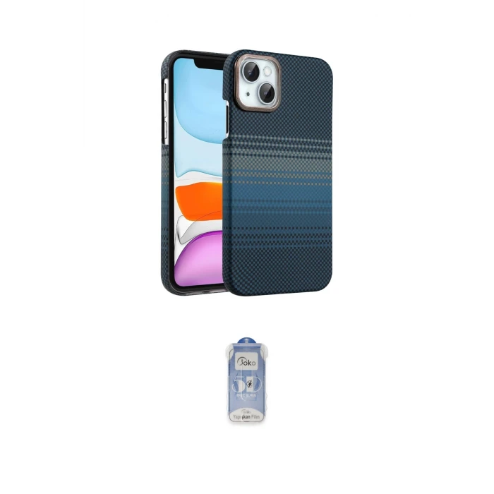 ieg™ iPhone 14 Kılıf Doruk Serisi - Siyah Joko Magic 5D Cam
