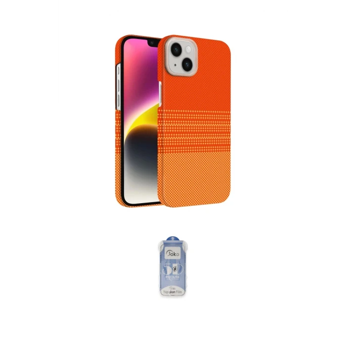ieg™ iPhone 14 Kılıf Doruk Serisi - Siyah Joko Magic 5D Cam