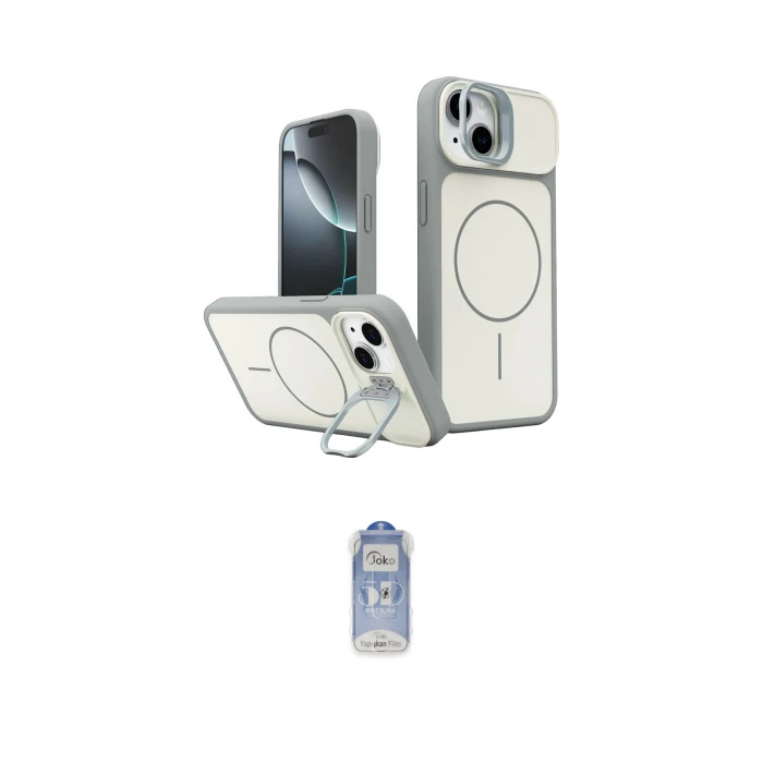 ieg™ iPhone 14 Kılıf İz Modern Prime - Siyah Joko Magic 5D Cam