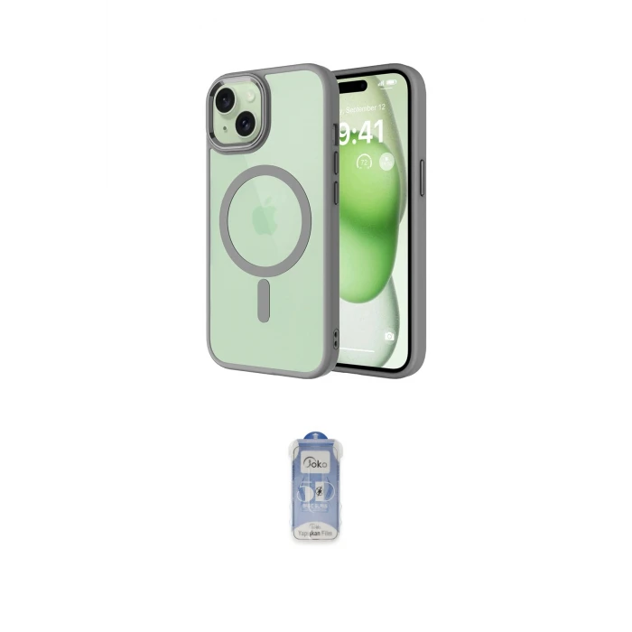 ieg™ iPhone 14 Kılıf Kıvılcım Prime - Siyah Joko Magic 5D Cam