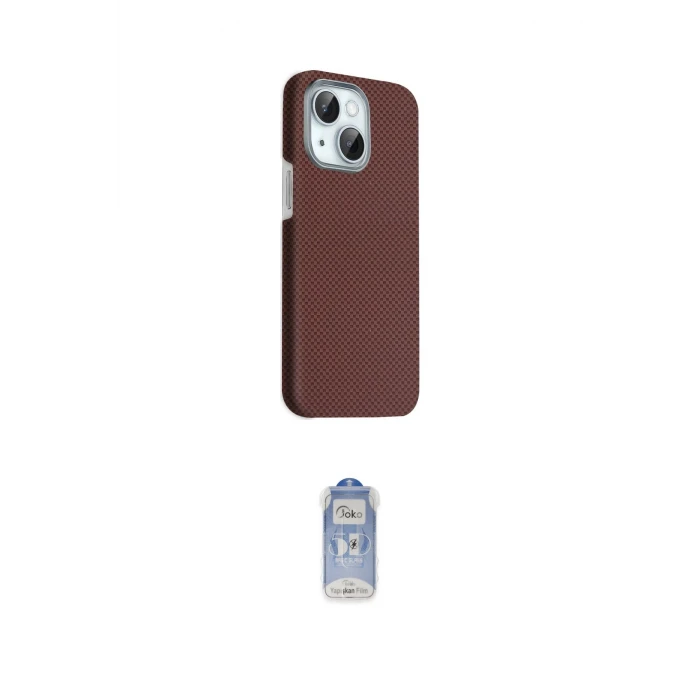 ieg™ iPhone 14 Kılıf Kozmos Klasik Prime - Siyah Joko Magic 5D Cam