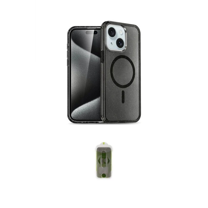 ieg™ iPhone 14 Kılıf Nova Asil Prime - Siyah Joko Magic 5D Hayalet Cam