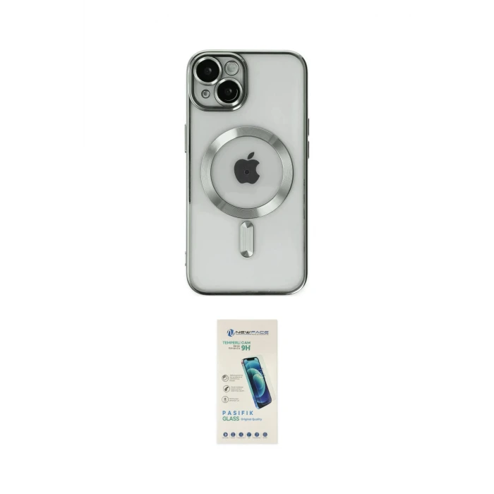ieg™ iPhone 14 Kılıf Nova Işık Özel Seri - Şeffaf Pasifik Cam Ekran Koruyucu