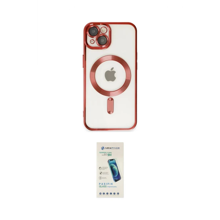 ieg™ iPhone 14 Kılıf Nova Işık Özel Seri - Şeffaf Pasifik Cam Ekran Koruyucu