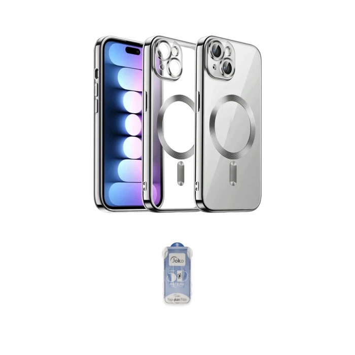 ieg™ iPhone 14 Kılıf Nova Işık Özel Seri - Siyah Joko Magic 5D Cam