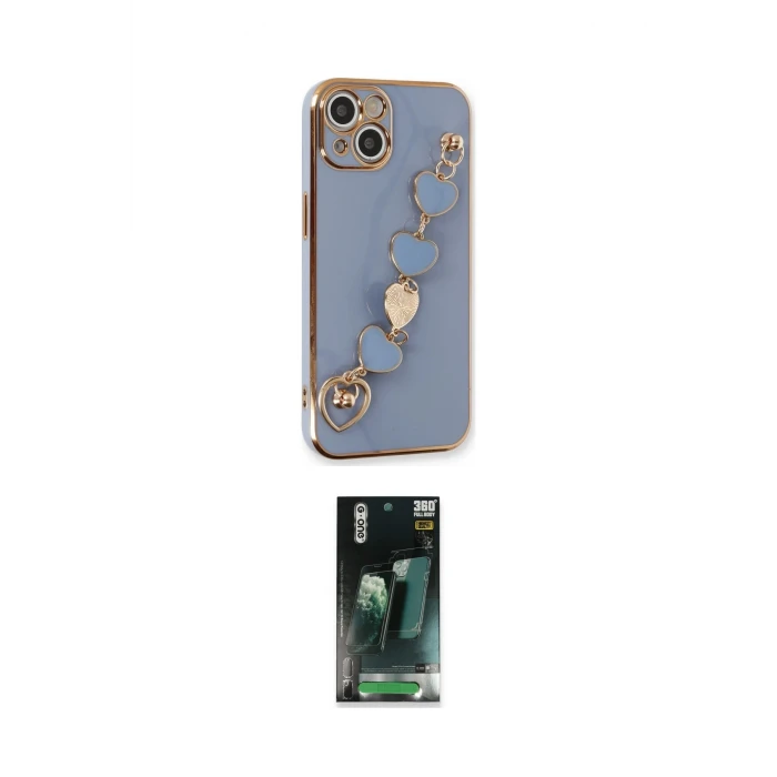 ieg™ iPhone 14 Kılıf Nova Işık Prime - Şeffaf 360 Full Body Arka Koruyucu