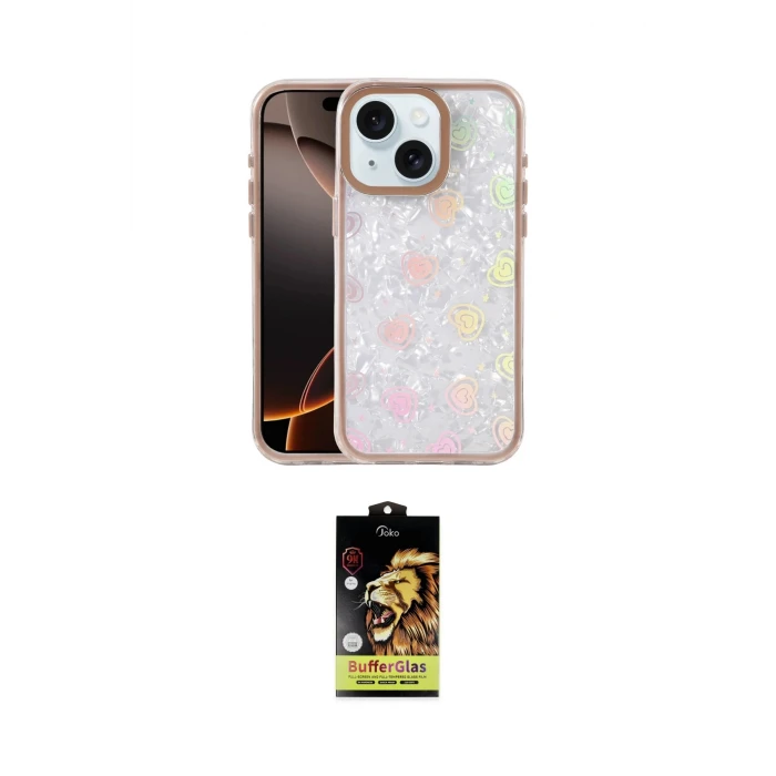 ieg™ iPhone 14 Kılıf Odak Prime - Siyah Buffer Cam Ekran Koruyucu