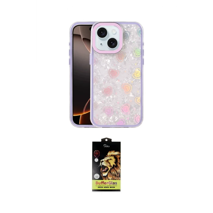 ieg™ iPhone 14 Kılıf Odak Prime - Siyah Buffer Cam Ekran Koruyucu