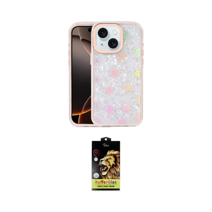 ieg™ iPhone 14 Kılıf Odak Prime - Siyah Buffer Cam Ekran Koruyucu