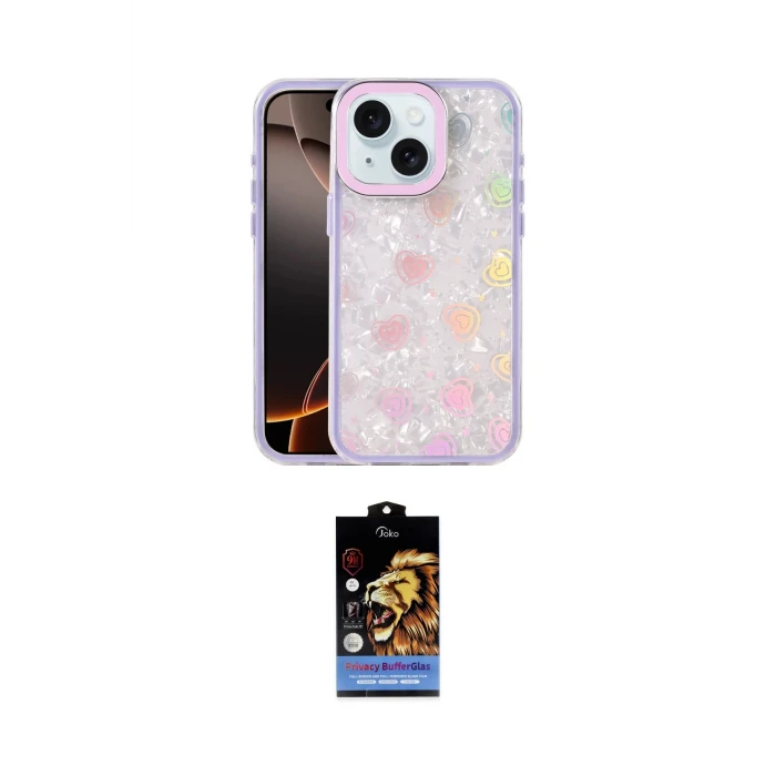 ieg™ iPhone 14 Kılıf Odak Prime - Siyah Buffer Hayalet Cam Ekran Koruyucu