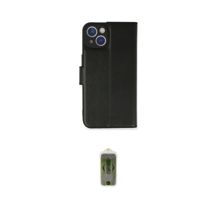 ieg™ iPhone 14 Kılıf Siluet Işık Serisi - Siyah Joko Magic 5D Hayalet Cam