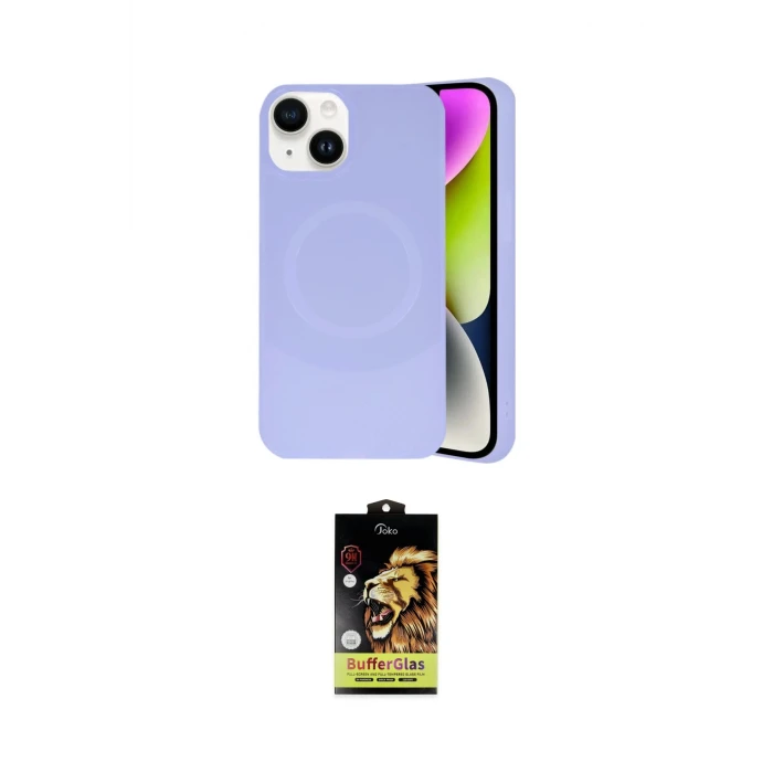 ieg™ iPhone 14 Kılıf Ufuk Serisi - Siyah Buffer Cam Ekran Koruyucu