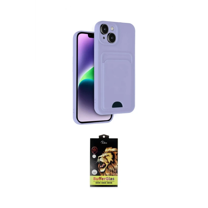 ieg™ iPhone 14 Kılıf Vadi Çizgi Prime - Siyah Buffer Cam Ekran Koruyucu