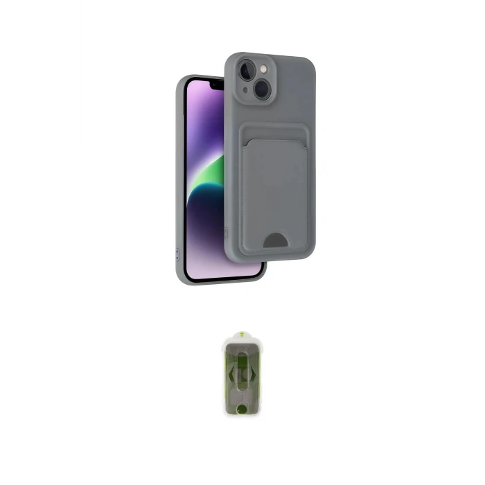ieg™ iPhone 14 Kılıf Vadi Çizgi Prime - Siyah Joko Magic 5D Hayalet Cam