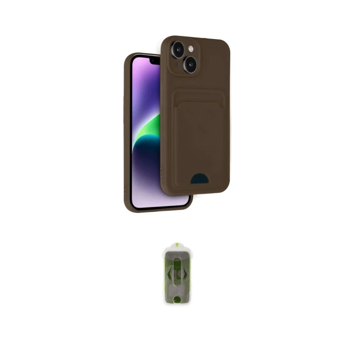ieg™ iPhone 14 Kılıf Vadi Çizgi Prime - Siyah Joko Magic 5D Hayalet Cam