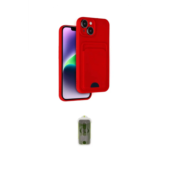 ieg™ iPhone 14 Kılıf Vadi Çizgi Prime - Siyah Joko Magic 5D Hayalet Cam