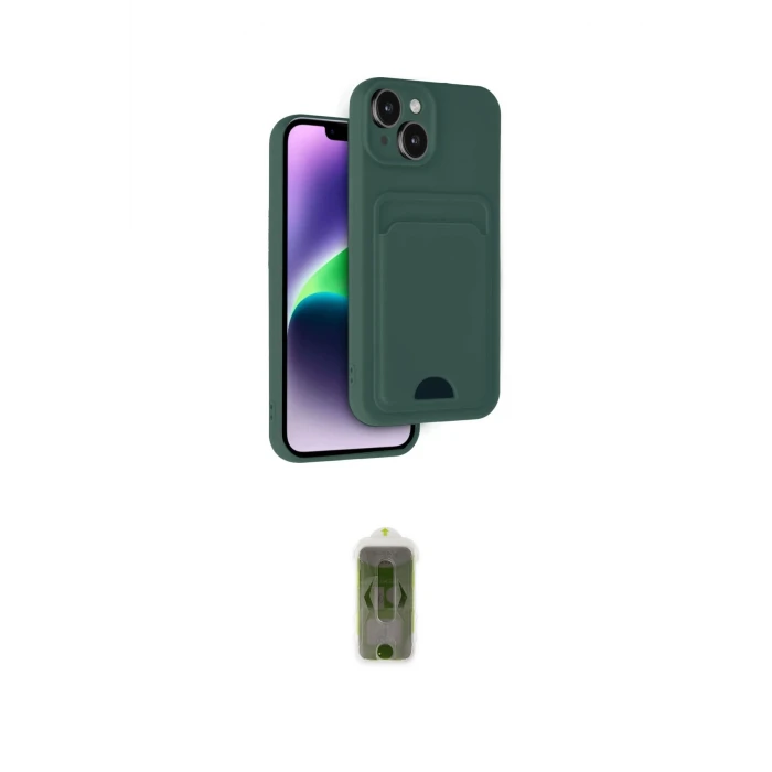ieg™ iPhone 14 Kılıf Vadi Çizgi Prime - Siyah Joko Magic 5D Hayalet Cam