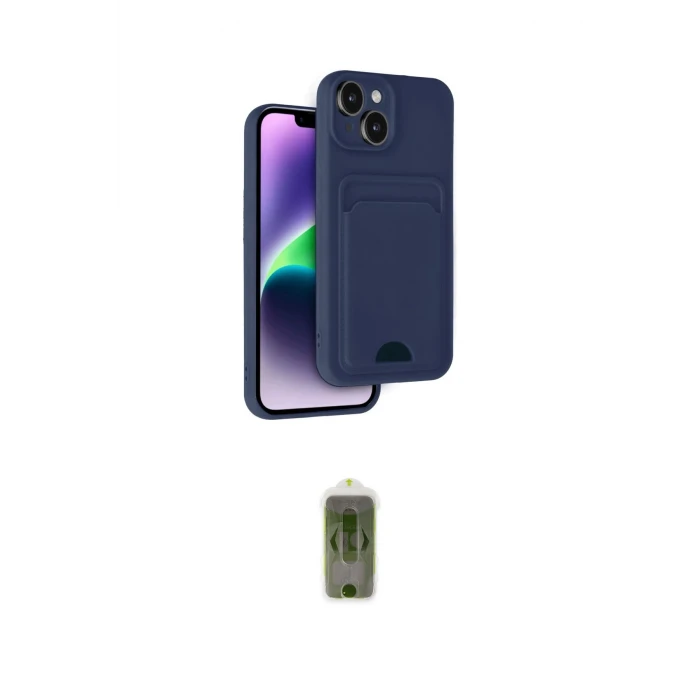 ieg™ iPhone 14 Kılıf Vadi Çizgi Prime - Siyah Joko Magic 5D Hayalet Cam